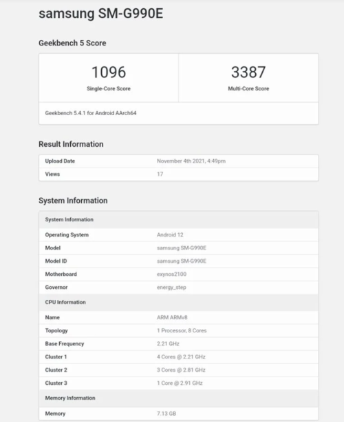 samsung s21 fe exynos