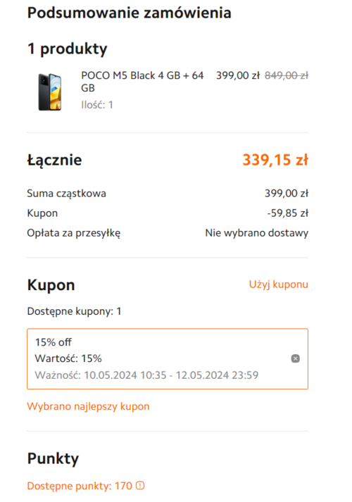 Xiaomi POCO M5 promocja