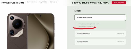 HUAWEI Pura 70 Ultra brązowy dostępność w Polsce