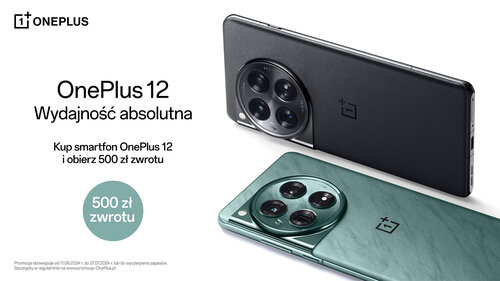 OnePlus 12 promocja 500 zł zwrotu