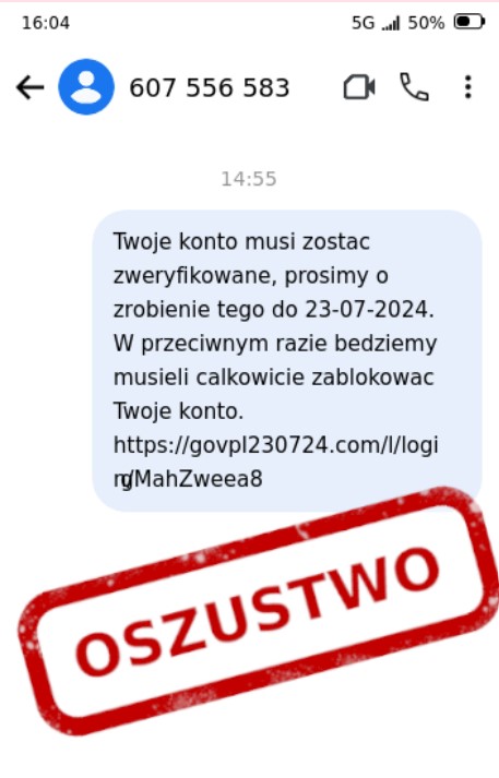 fot. CERT Polska, oszustwo mObywatel