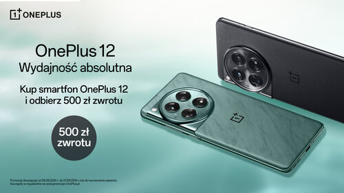 OnePlus 12 promocja 500 zł zwrot