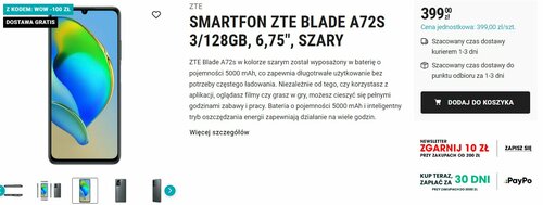 telefon z Biedronki