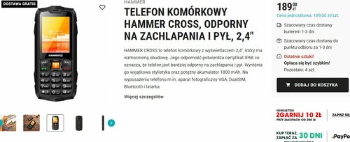 telefon z Biedronki