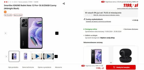 Xiaomi Redmi Note 12 Pro+ 5G promocja Media Markt