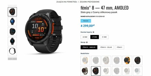 Cena Garmin Fenix 8 w Polsce