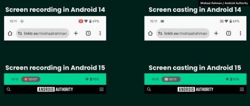 nagrywanie ekranu Android 15/ fot. Android Authority