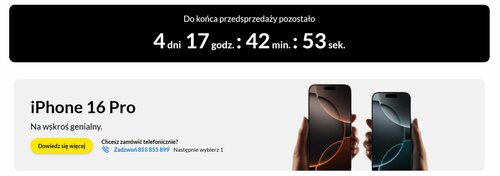 Nowy Apple iPhone 16 w RTV Euro AGD. Dobre ceny!