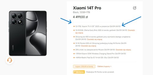 Xiaomi 14T Pro w promocji z telewizorem