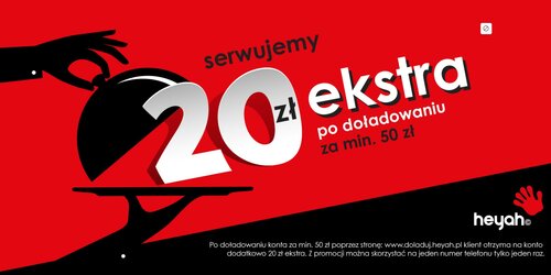 doładowanie bonus 20 złotych w Heyah na kartę/ fot. T-Mobile