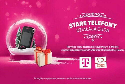 stare telefony działają cuda/fot. T-Mobile i szlachetna paczka