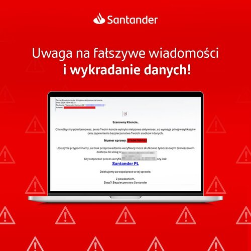 Klienci Santander wzięci na celownik