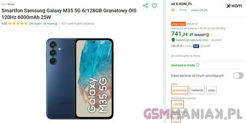 Samsung Galaxy M35 5G promocja x-kom Allegro