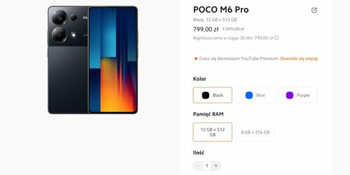 Xiaomi POCO M6 Pro promocja cena