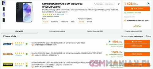 Samsung Galaxy A55 5G Ceneo