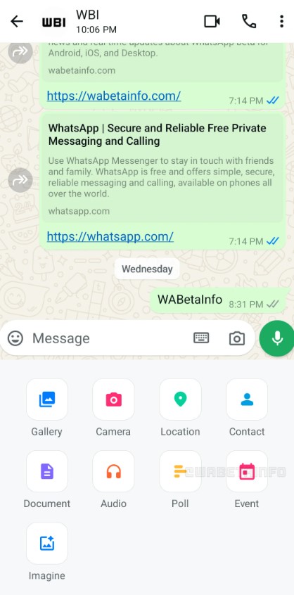 planowanie wydarzeń w WhatsApp/ fot. WABetaInfo