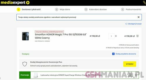 Honor Magic 7 Pro promocja rewelacyjna cena w Media Expert