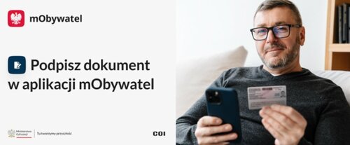 Funkcja podpisz dokument w mObywatel/ fot. Ministerstwo Cyfryzacji 