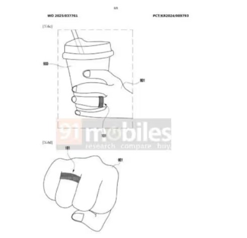 Samsung Galaxy Ring patent/ fot. 91mobiles