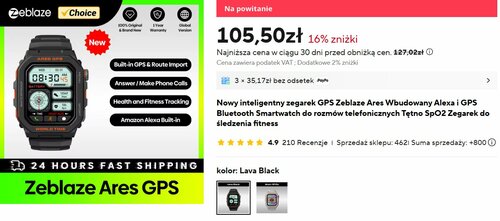 Zeblaze Ares GPS